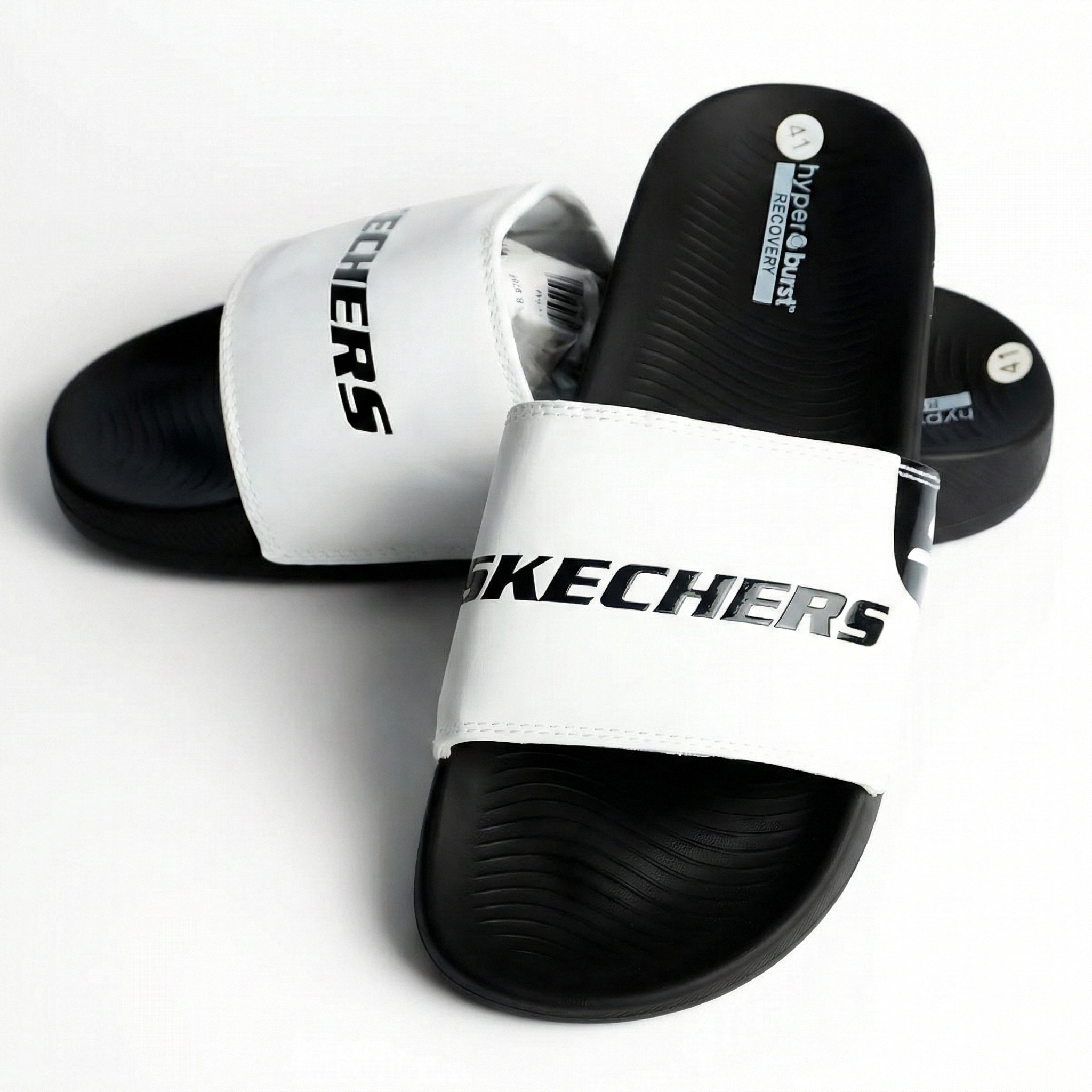 SKECHER HYPER BURST - WHITE – PREMIUM COMFORT