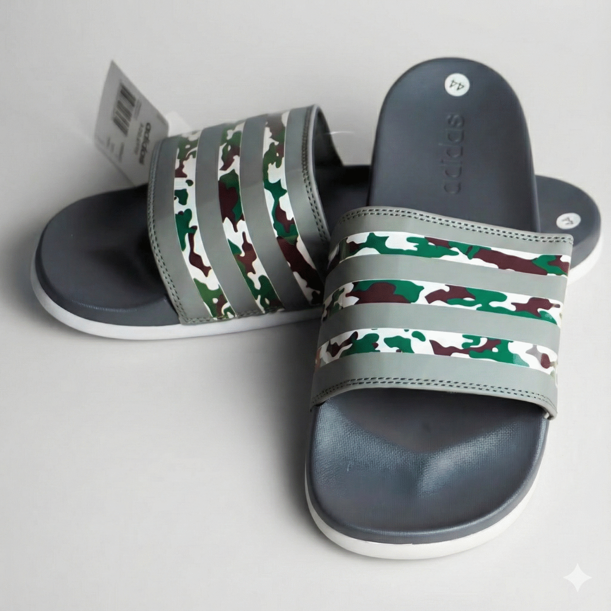 GREY CAMO 3 LINE ADI - CLOUD FOAM