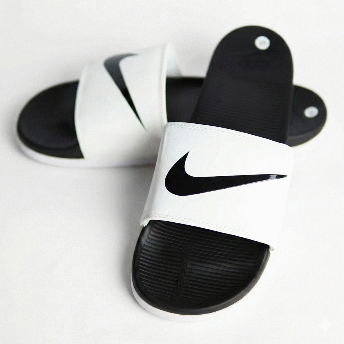 NIK COMFORT SLIDE - WHITE TICK