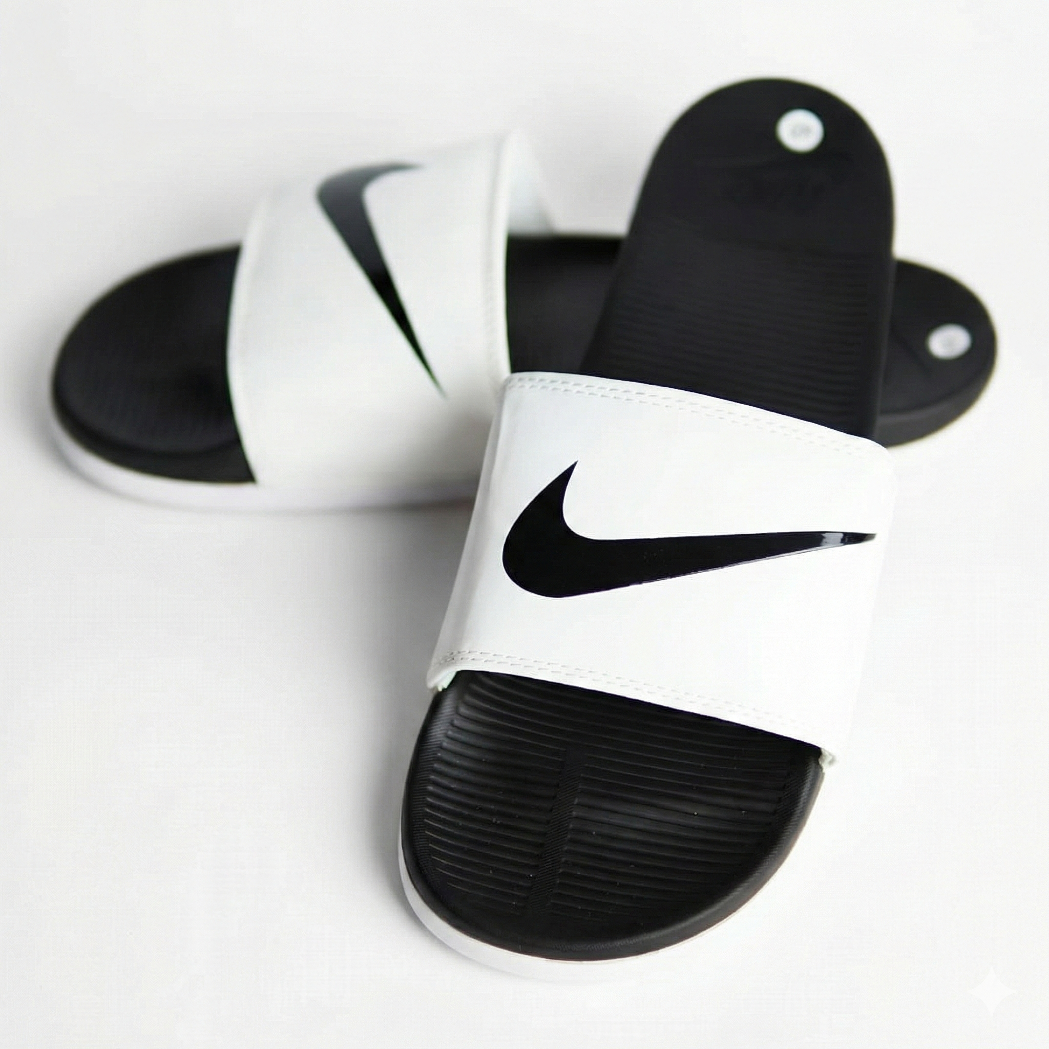 NIK COMFORT SLIDE - WHITE TICK