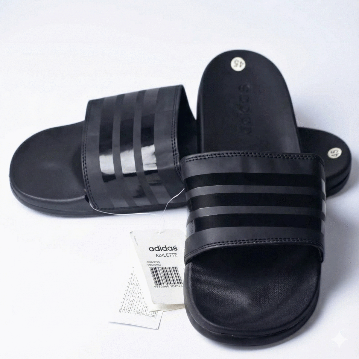 BLACK ADI 3 LINE - CLOUD FOAM