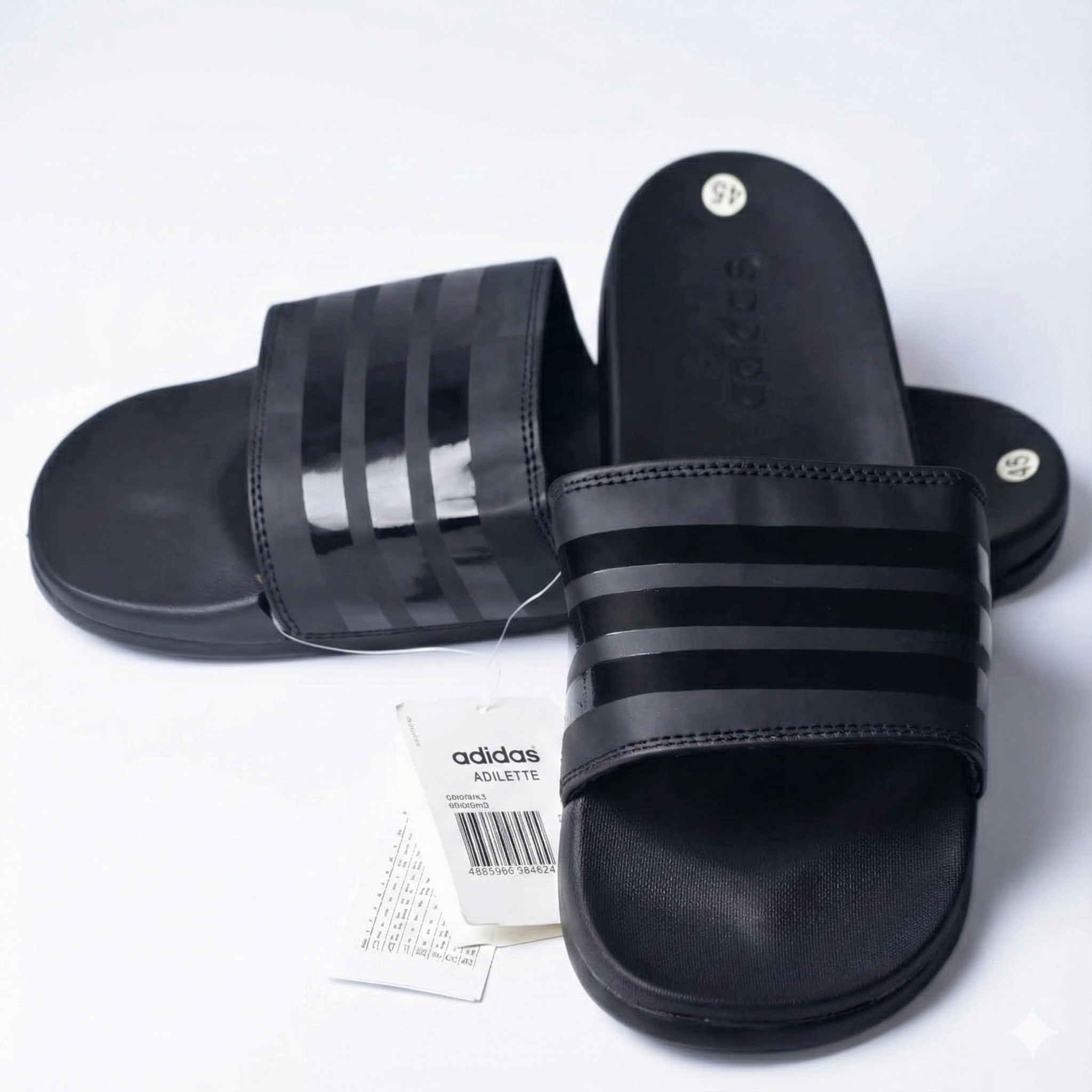 BLACK ADI 3 LINE - CLOUD FOAM