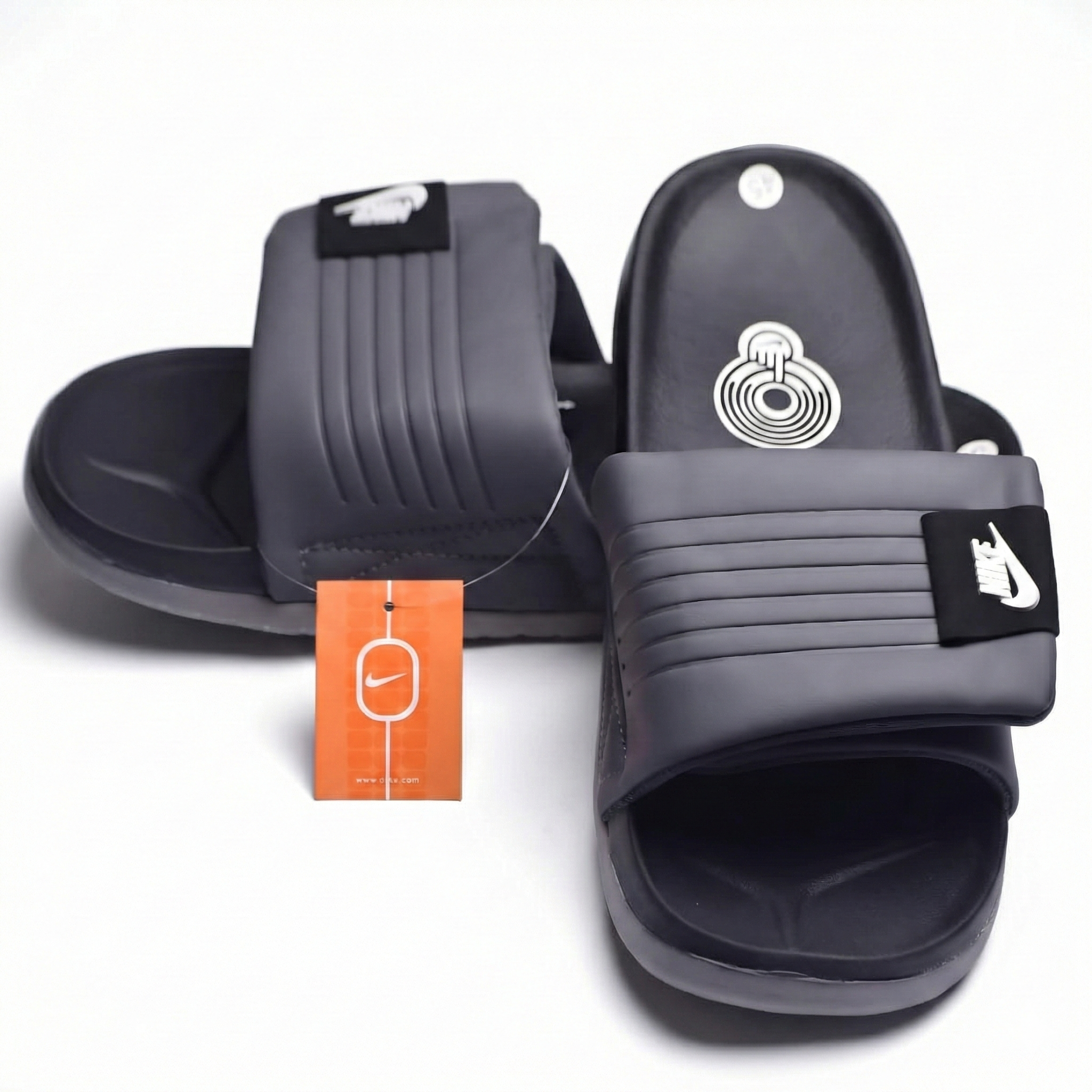 NIK COMFORT SLIDE - GREY ADJUSTABLE