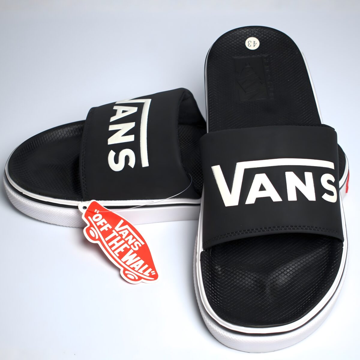 VANS - BLACK/WHITE - PREMIUM QUALITY