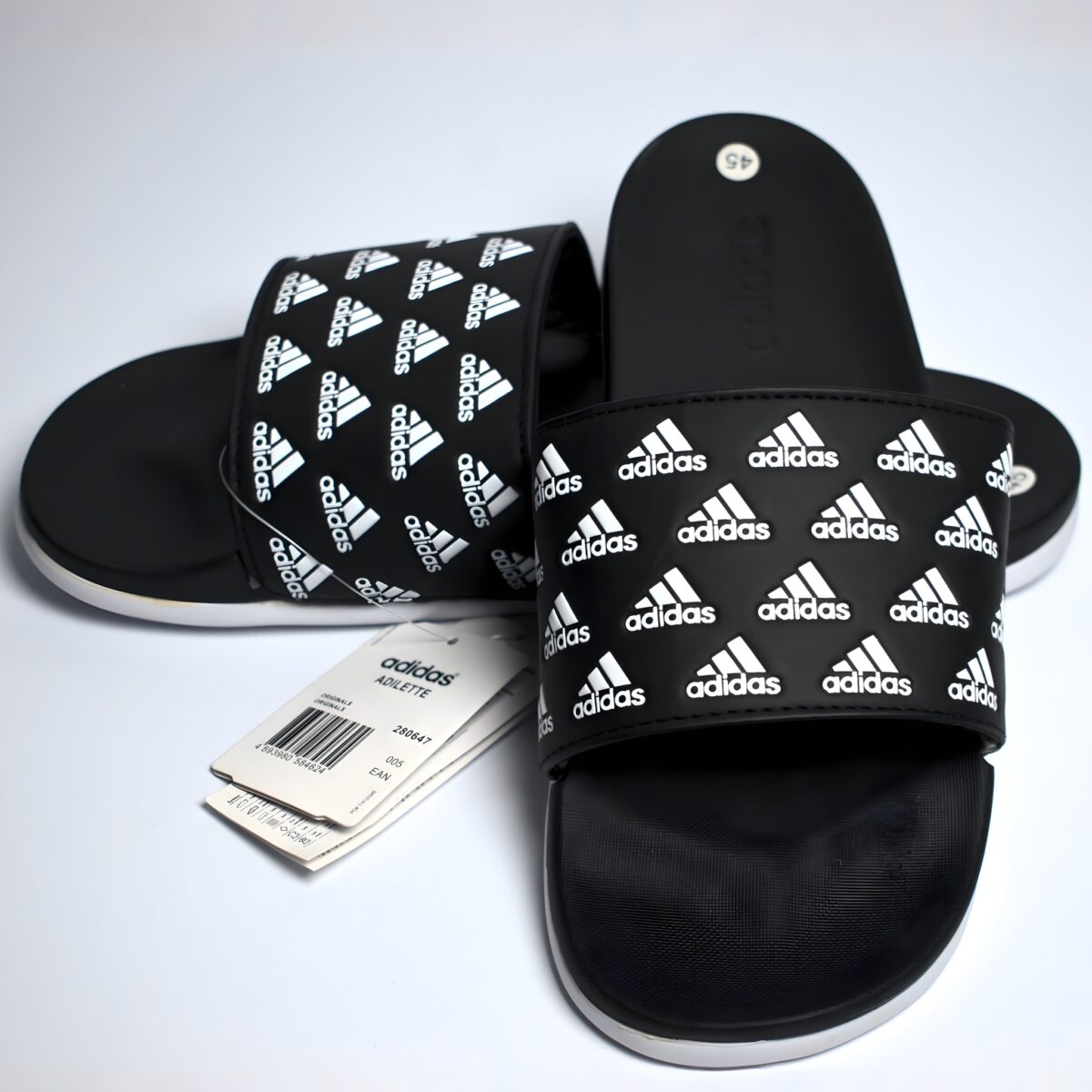 BLACK & WHITE ADI - CLOUD FOAM